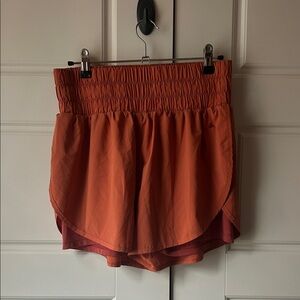 Balance Athletica High-Waist Orange Athletic Shorts